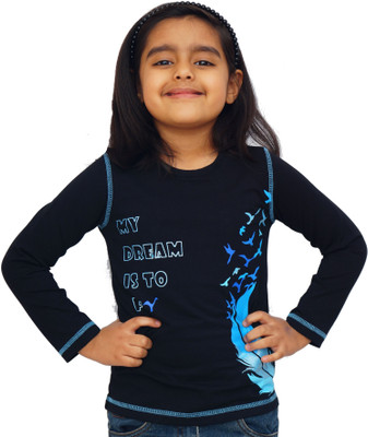 60% OFF on Naughty Ninos Printed Girl's Round Neck T-Shirt