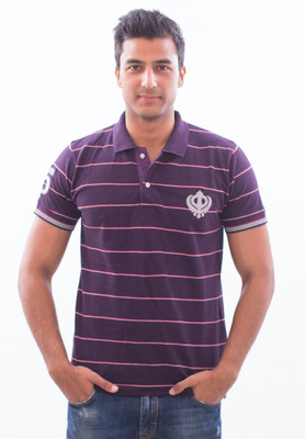 Punjabi Heritage Striped Men's Polo T-Shirt
