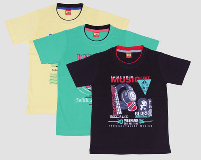 Provalley Printed Boy's Round Neck T-Shirt Provalley Printed Boy's Round Neck T-Shirt