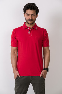 ALX New York Solid Men's Polo T-Shirt