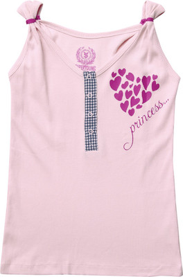 SuperYoung Printed Girl's Scoop Neck T-Shirt