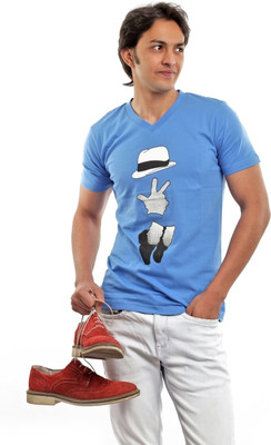 30% OFF on BG69 Graphic Print Men's V-neck T-Shirt