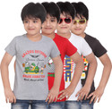 50% OFF on Dongli Printed Boy's Round Neck T-Shirt