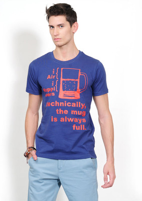 60% OFF on Yepme Graphic Print Men's Round Neck T-Shirt