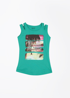 56% OFF on Gini & Jony Printed Girl's Round Neck T-Shirt