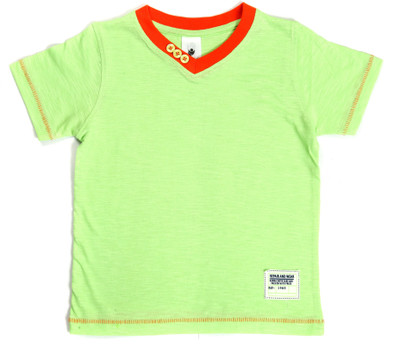 40% OFF on Bio Kid Solid Boy's V-neck T-Shirt