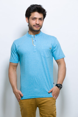 25% OFF on ALX New York Solid Men's Henley T-Shirt