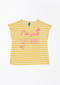 United Colors of Benetton Printed Girl's Round Neck T-Shirt