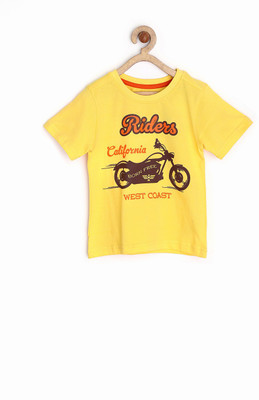 50% OFF on Yellow Kite Printed Boy's Round Neck T-Shirt