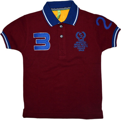 Riverstone Solid Boy's Polo Neck T-Shirt Riverstone Solid Boy's Polo Neck T-Shirt