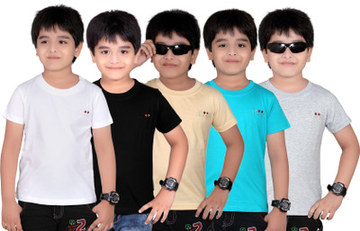 46% OFF on Dongli Solid Boy's Round Neck T-Shirt