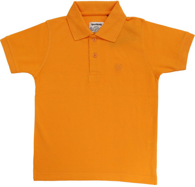 20% OFF on Sportking Solid Boy's Polo Neck T-Shirt