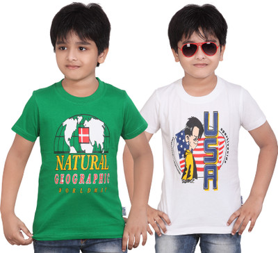 37% OFF on Dongli Printed Boy's Round Neck T-Shirt