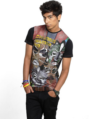 55% OFF on Probase Solid Men's Round Neck T-Shirt