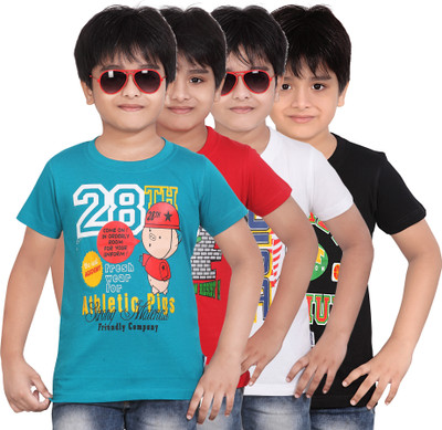 50% OFF on Dongli Printed Boy's Round Neck T-Shirt