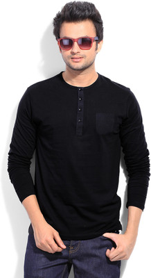 FREECULTR Solid Men's Henley T-Shirt FREECULTR Solid Men's Henley T-Shirt