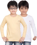 11% OFF on Dongli Solid, Self Design Boy's Round Neck T-Shirt