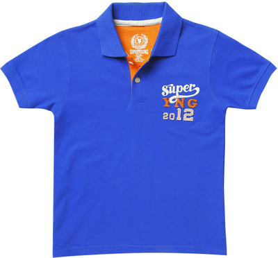 SuperYoung Solid Boy's Polo Neck T-Shirt