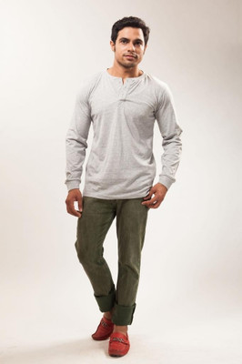 64% OFF on Unisopent Designs Solid Men's Henley T-Shirt