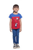 40% OFF on Stop To Start Printed Girl's Round Neck T-Shirt