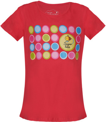 Imagica Solid Girl's Round Neck T-Shirt