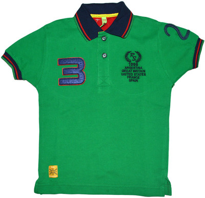 Riverstone Solid Boy's Polo Neck T-Shirt Riverstone Solid Boy's Polo Neck T-Shirt