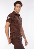 Do U Speak Green Animal Print Men's Polo T-Shirt