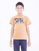 Milou Animal Print Boy's Round Neck T-Shirt