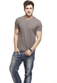 Gritstones Solid Men's V-neck T-Shirt