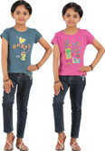 60% OFF on Rhamgold Printed Girl's Round Neck Reversible T-Shirt 60% OFF on Rhamgold Printed Girl's Round Neck Reversible T-Shirt