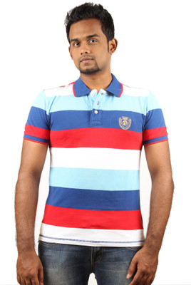 10% OFF on Rock Striped Men's Polo T-Shirt