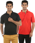 75% OFF on Fidato Solid Men's Polo T-Shirt