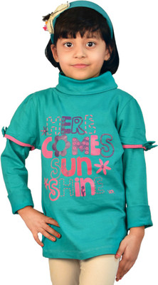 44% OFF on TSG My Kid Printed Girl's Turtle Neck T-Shirt