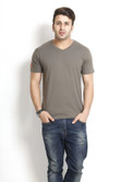 38% OFF on Gritstones Solid Men's V-neck T-Shirt 38% OFF on Gritstones Solid Men's V-neck T-Shirt