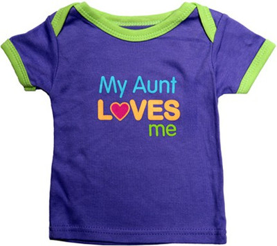 Luvable Friends Printed, Solid Baby Girl's Boat Neck T-Shirt Luvable Friends Printed, Solid Baby Girl's Boat Neck T-Shirt