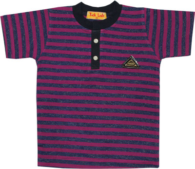 80% OFF on Tick Lish Striped Baby Boy's Round Neck T-Shirt