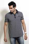 Design Classics Striped Men's Polo T-Shirt