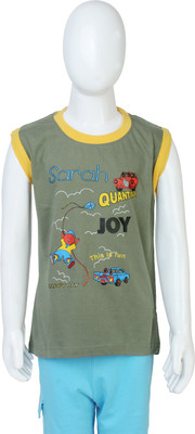 Toons Printed Baby Boy's Round Neck T-Shirt Toons Printed Baby Boy's Round Neck T-Shirt