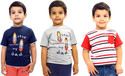 40% OFF on Bio Kid Printed Baby Boy's Round Neck T-Shirt Pack of 3