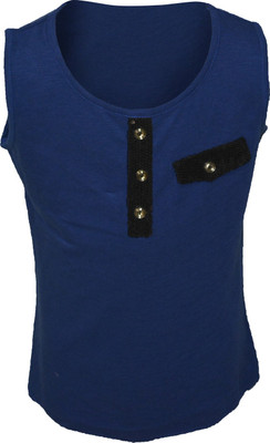 30% OFF on Cool Quotient Solid Baby Girl's Round Neck T-Shirt