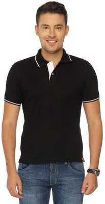 23% OFF on Campus Sutra Solid Men's Polo T-Shirt