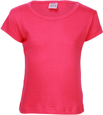 57% OFF on Gkidz Solid Girl's Round Neck T-Shirt