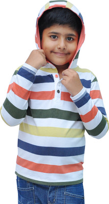 31% OFF on Bio Kid Striped Baby Boy's Hooded T-Shirt