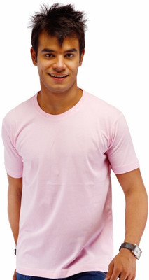 39% OFF on LanosUC Solid Men's Round Neck T-Shirt