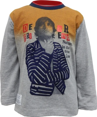 Kooka Kids Self Design Boy's Round Neck T-Shirt Kooka Kids Self Design Boy's Round Neck T-Shirt