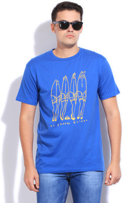 25% OFF on Quiksilver Printed Men's Round Neck T-Shirt