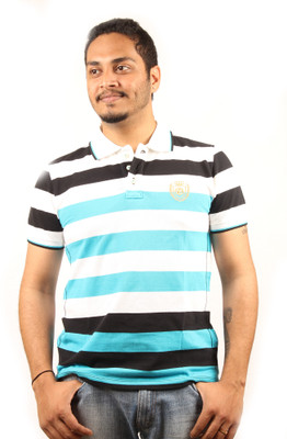 Rock Striped Men's Polo T-Shirt