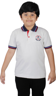 Kanva Printed Boy's Polo Neck T-Shirt Kanva Printed Boy's Polo Neck T-Shirt