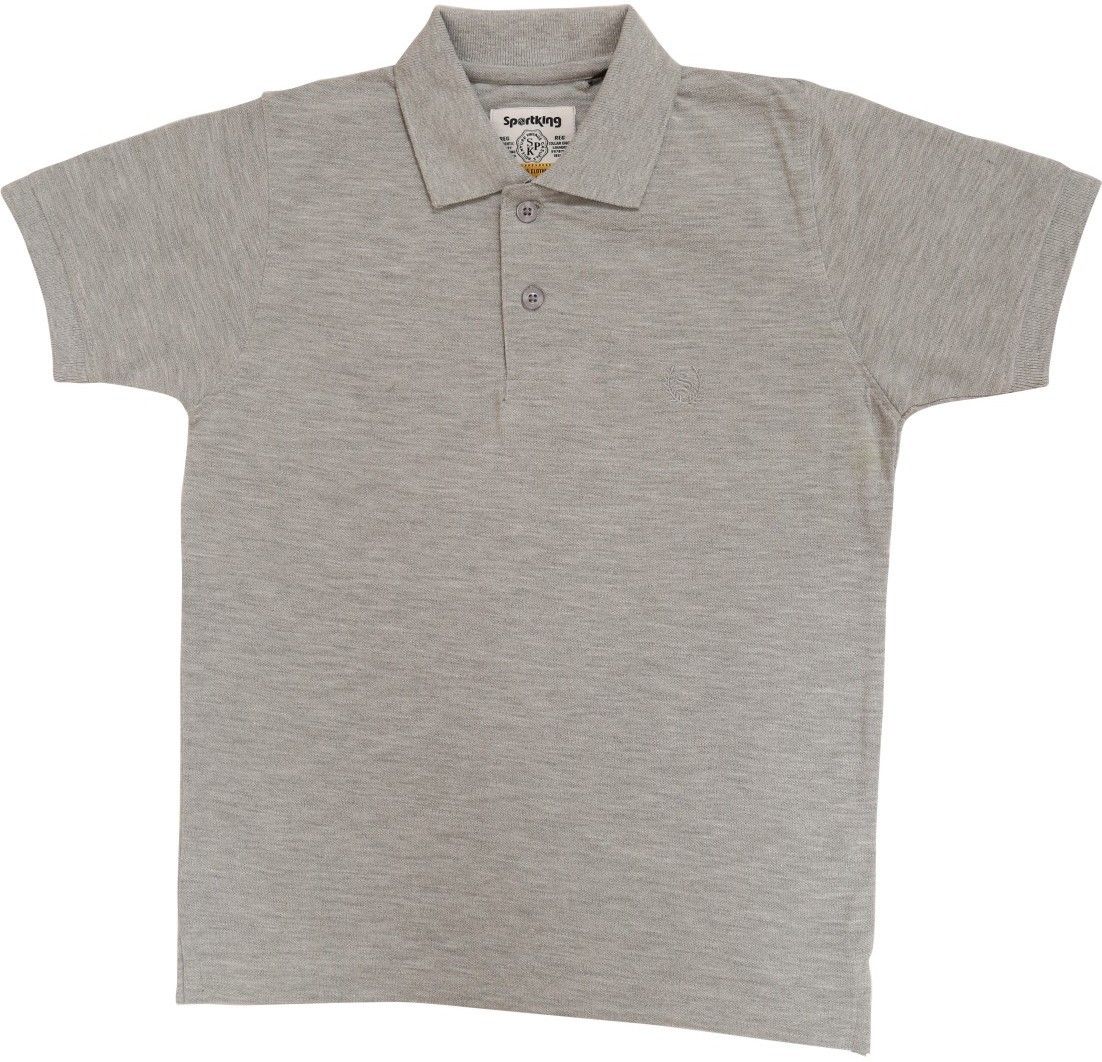 20% OFF on Sportking Solid Boy's Polo Neck T-Shirt