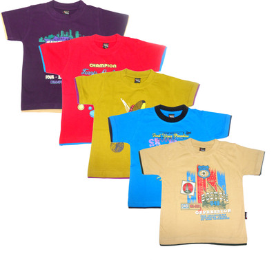 New Day Graphic Print Boy's Round Neck T-Shirt New Day Graphic Print Boy's Round Neck T-Shirt